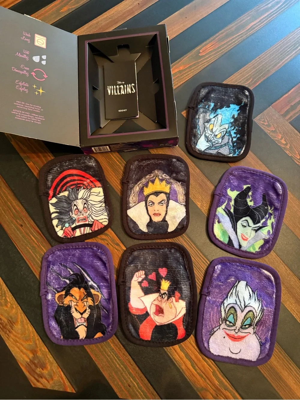 Makeup Eraser Disney Villains 7-Day Set - Black/Purple